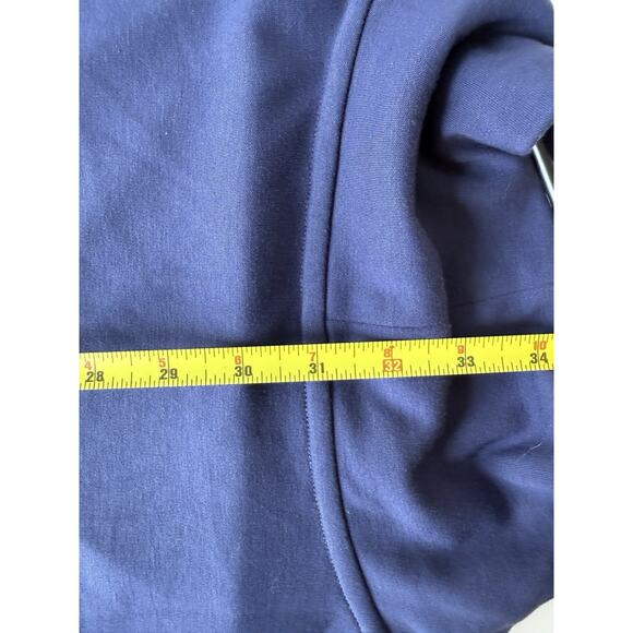 LOLE Womens Tunic Dress Calm stretch shawl collar V-neck fleece lined top L Navy - Picture 7 of 8